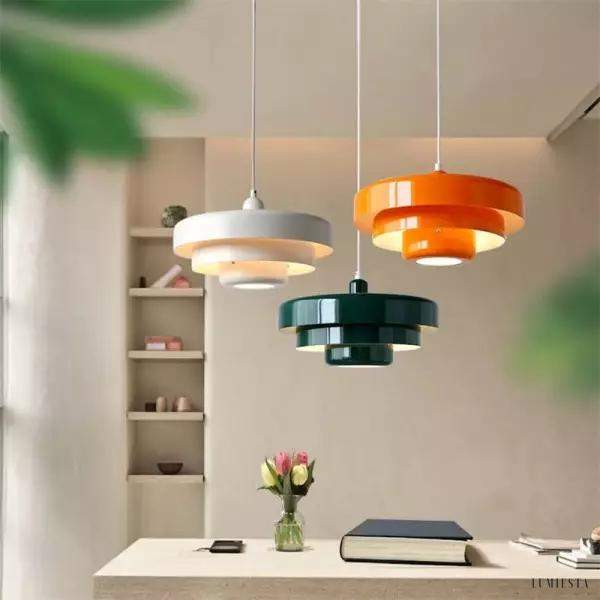 Lampa Wisząca Nordic Macaron Bauhaus Ciepłe Światło 35 cm
