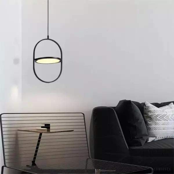 Lampa wisząca KUU inspirowana księżycem elegancka oprawa