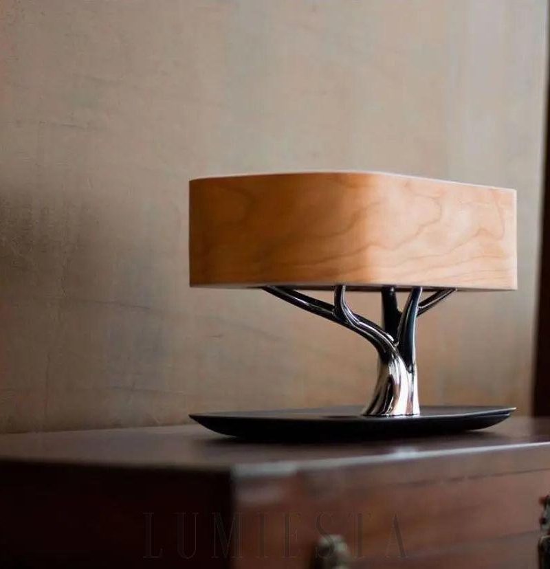 Lampa stolna z nowoczesnym wzornictwem w kształcie drzewa