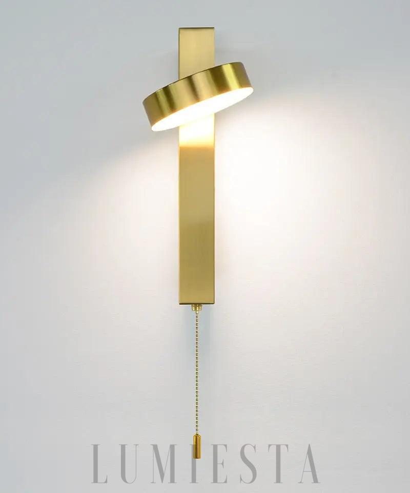 Nowoczesna lampa ścienna w kształcie krzyża z możliwością obrotu