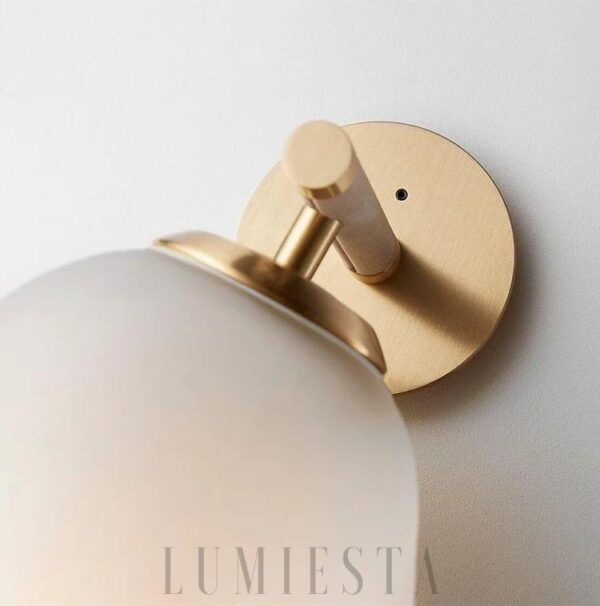 Lampa ścienna w stylu nowoczesnym wysoka 40 cm dekoracja wnętrz