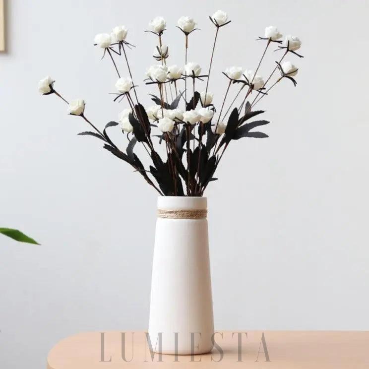 Wazony ceramiczne w stylu skandynawskim z matowym wykończeniem