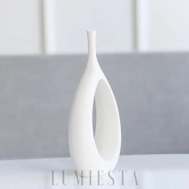 Wazon ceramiczny nowoczesny z otworem elegancki styl