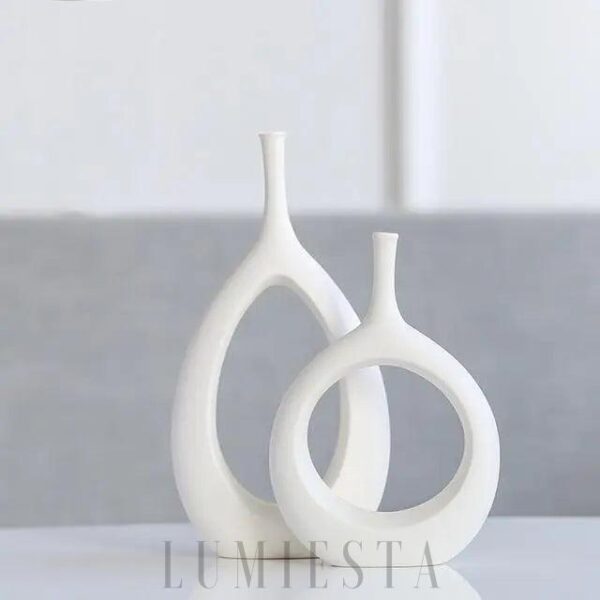 Wazon ceramiczny nowoczesny z otworem elegancki styl