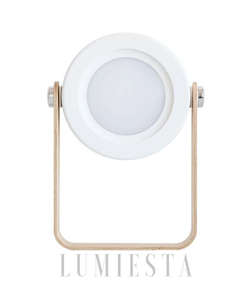 Stylowa lampa stołowa i wisząca z drewna i metalu