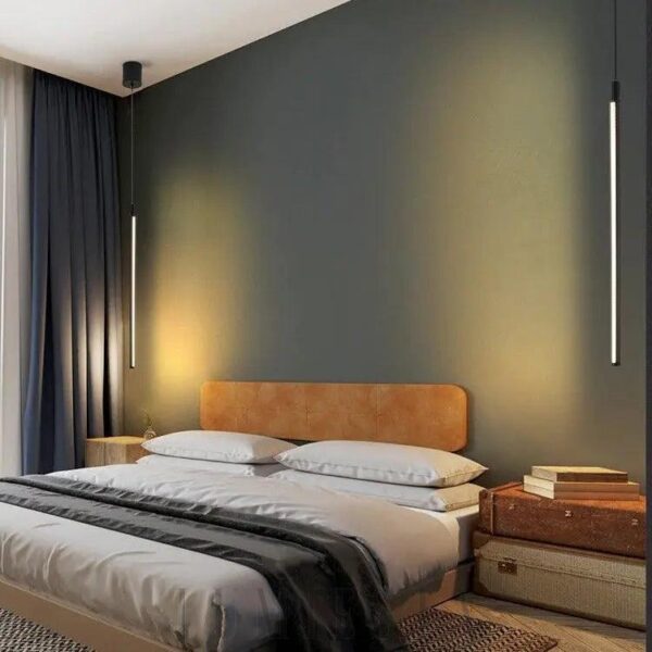 Nowoczesna wisząca lampa LED w minimalistycznym stylu