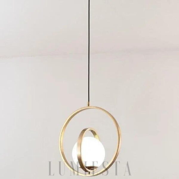 Lampa wisząca z okrągłym designem w stylu nowoczesnym