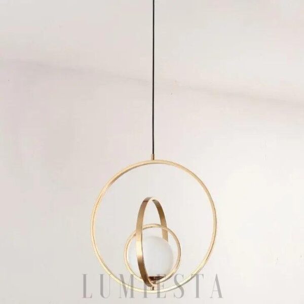 Lampa wisząca z okrągłym designem w stylu nowoczesnym