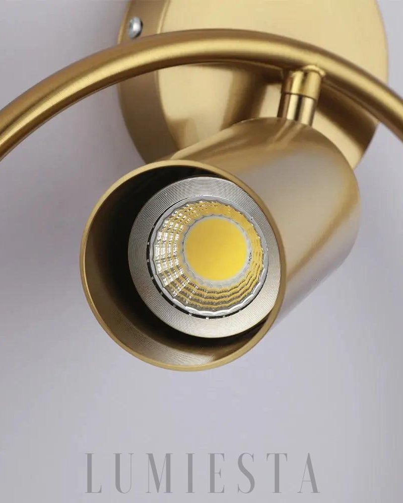 Lampa ścienna okrągła w stylu nowoczesnym z metalu