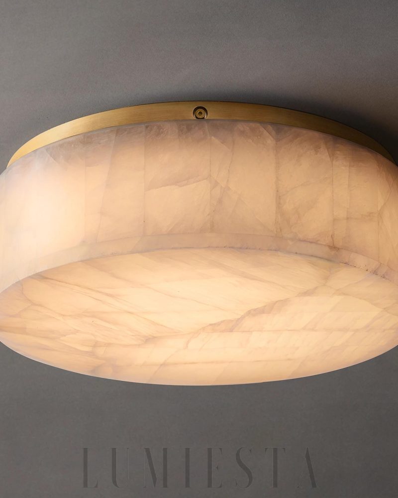 Rivaggio - lampa sufitowa w stylu minimalistycznym z alabastru