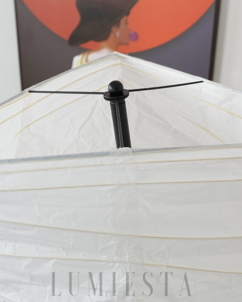 Asari - lampa podłogowa w stylu japońskim z papieru morwowego