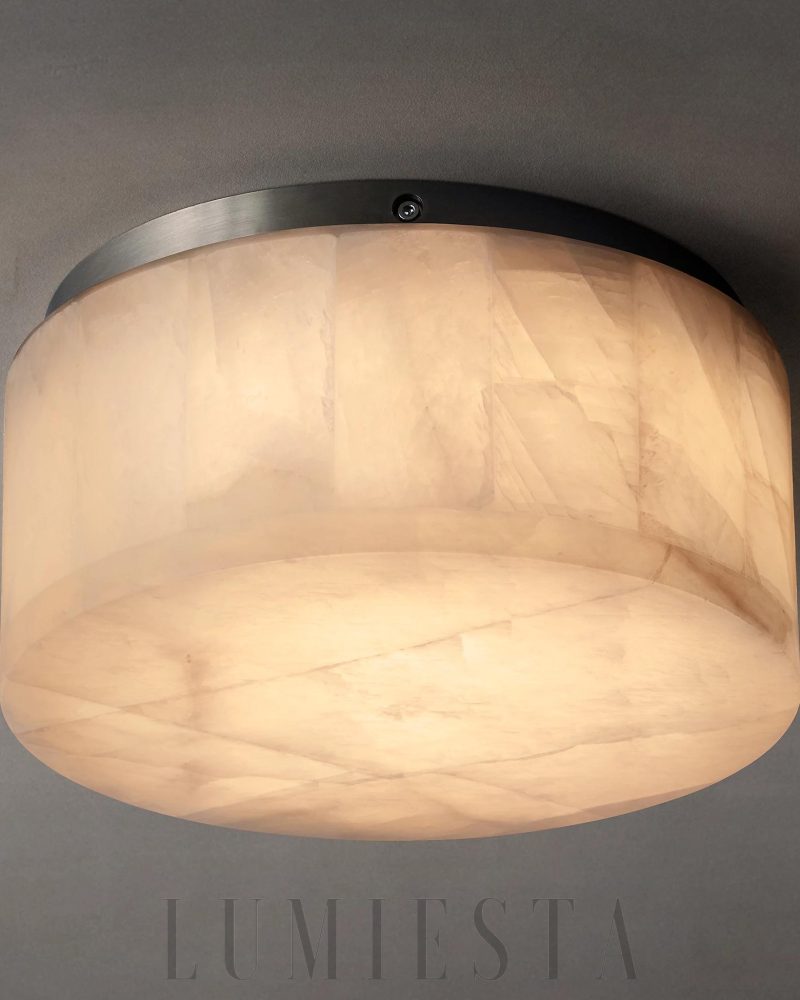 Rivaggio - lampa sufitowa w stylu minimalistycznym z alabastru