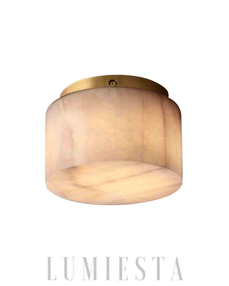Rivaggio - lampa sufitowa w stylu minimalistycznym z alabastru
