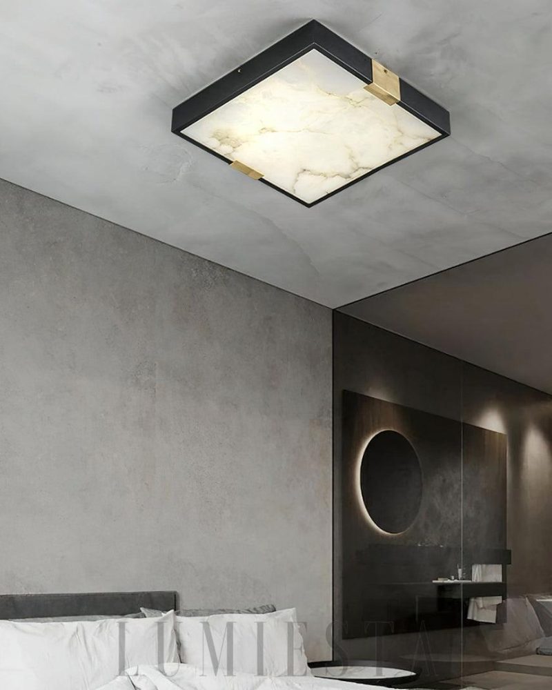 Lampa sufitowa Lucien czarna 30cm ciepłe i zimne światło
