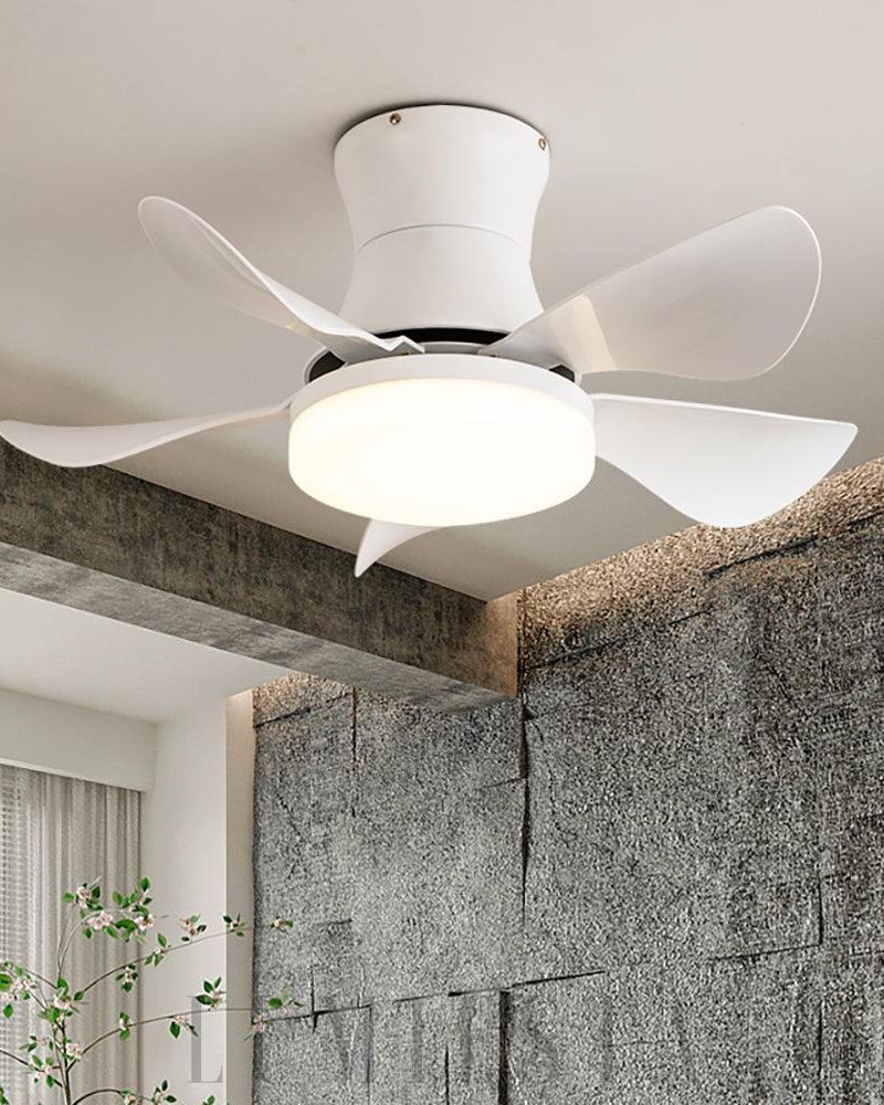 Nowoczesny wentylator sufitowy Nordic Blade Czarny z LED