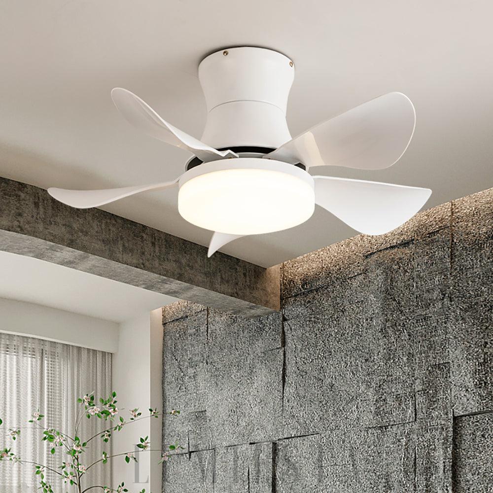 Nowoczesny wentylator sufitowy Nordic Blade Czarny z LED