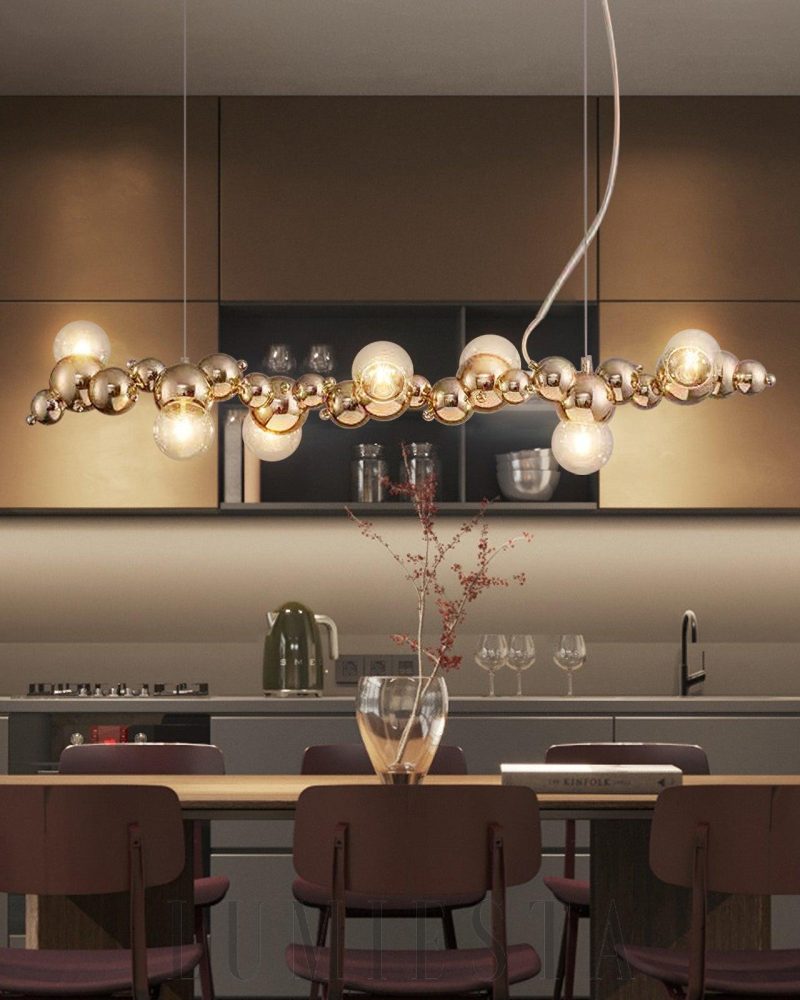 Lampa wisząca Molecules w stylu nowoczesnym złota srebrna