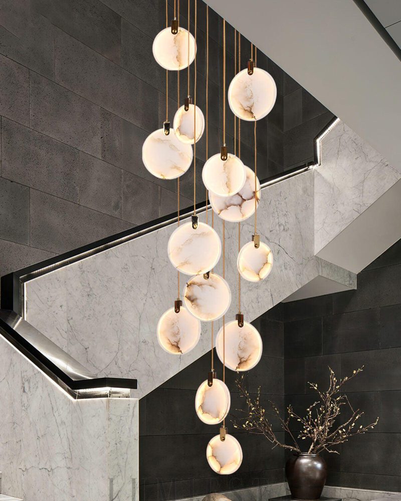 Harvest - lampa wisząca z alabastru w stylu nowoczesnym