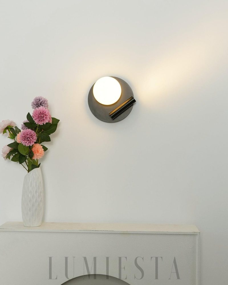 Lampa ścienna Tribeca z alabastru styl nowoczesny 20cm 25cm