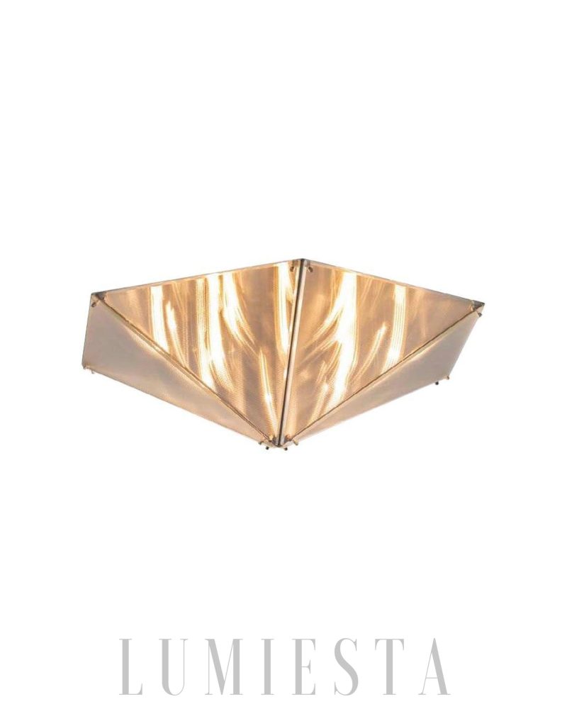 Lampa sufitowa Fragment chrom przezroczysta 40cm nowoczesny styl