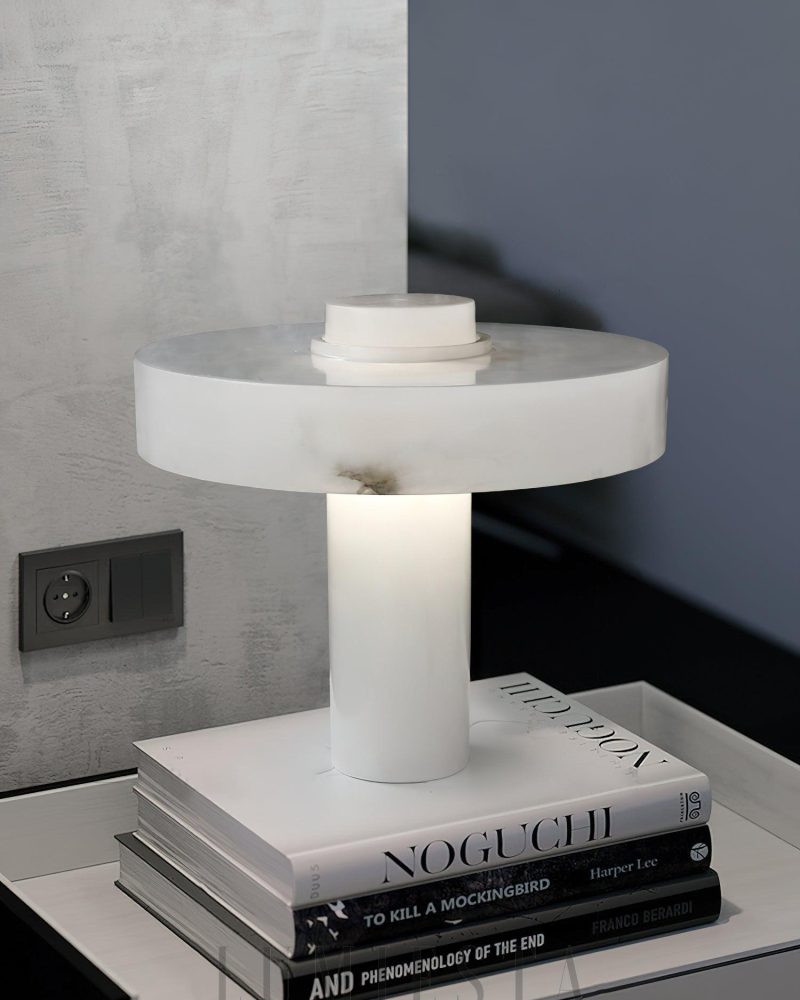 Lampa stołowa Alabaster Tramonto w nowoczesnym stylu 38cm