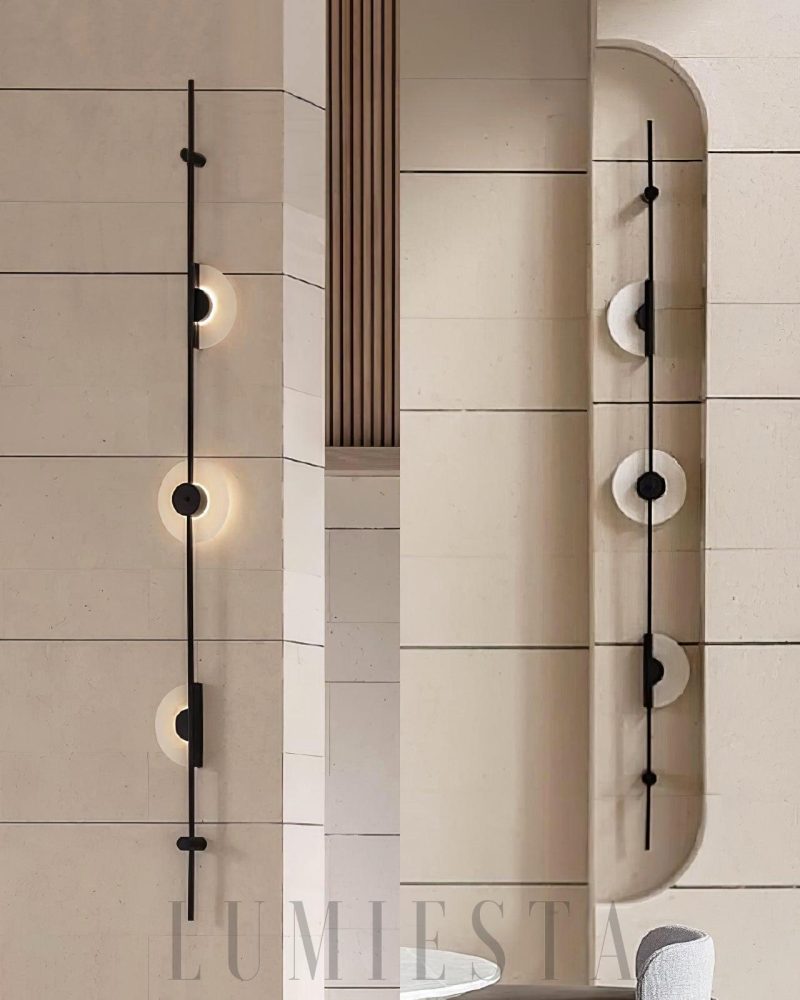 Lampa ścienna Alabaster w stylu minimalistycznym z metalu