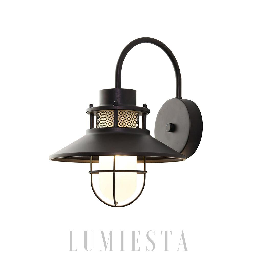 Lampa ścienna Vintage Felix do ogrodu w kolorze czarnym 25cm