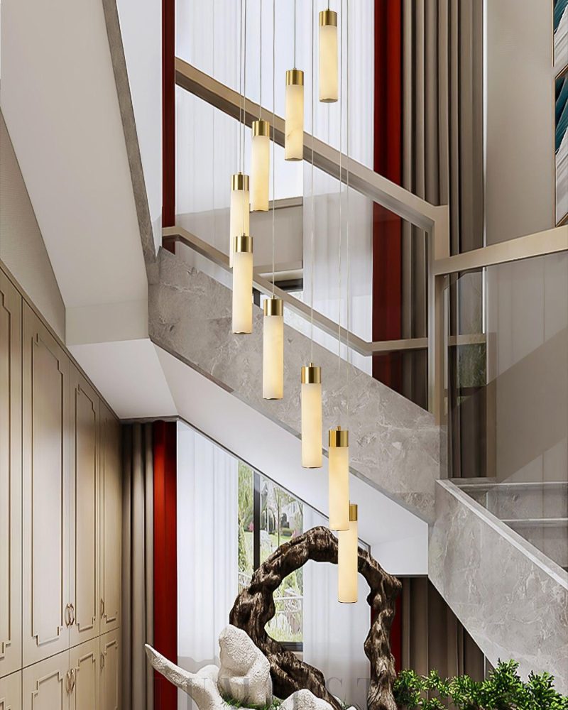 Poniel - lampa wisząca w stylu nowoczesnym z mosiądzu