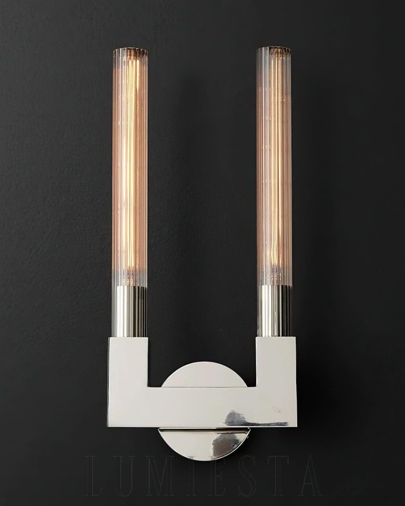 Lampa ścienna Cania Double Sconce w stylu nowoczesnym 21x46 cm