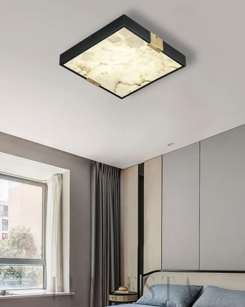 Lampa sufitowa Lucien czarna 30cm ciepłe i zimne światło
