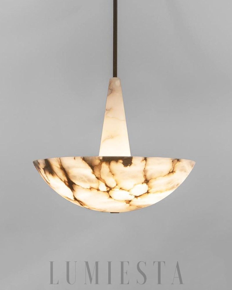 Lampa wisząca Dome Alabaster Domus z naturalnego alabastru