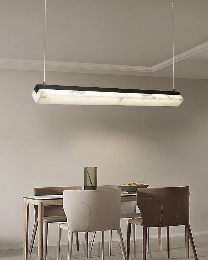 Lampa wisząca Alabaster w stylu nowoczesnym 100cm i 120cm