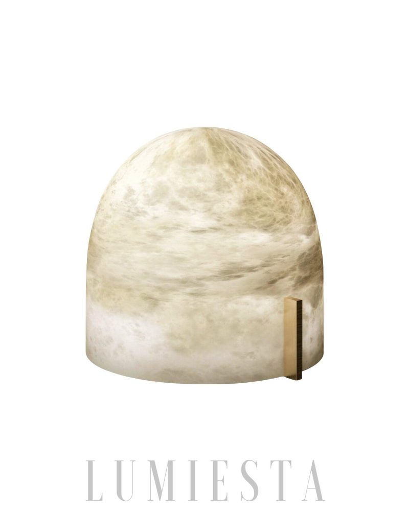 Lampa stołowa Alabaster Mona w eleganckim białym designie