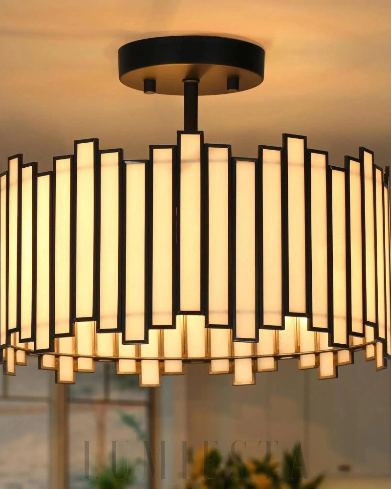 Lampa sufitowa Hemaaolay w stylu nowoczesnym czarna lub złota
