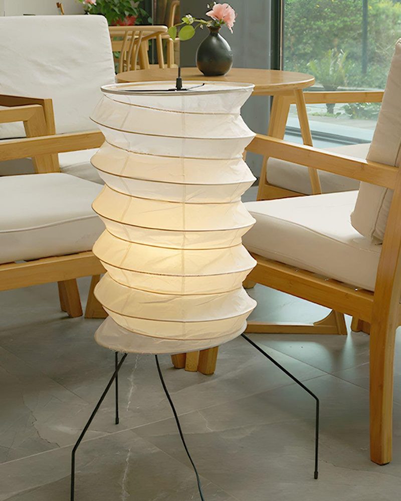 Nowoczesna lampa stołowa Akari UF2-31N o zaokrąglonym kształcie