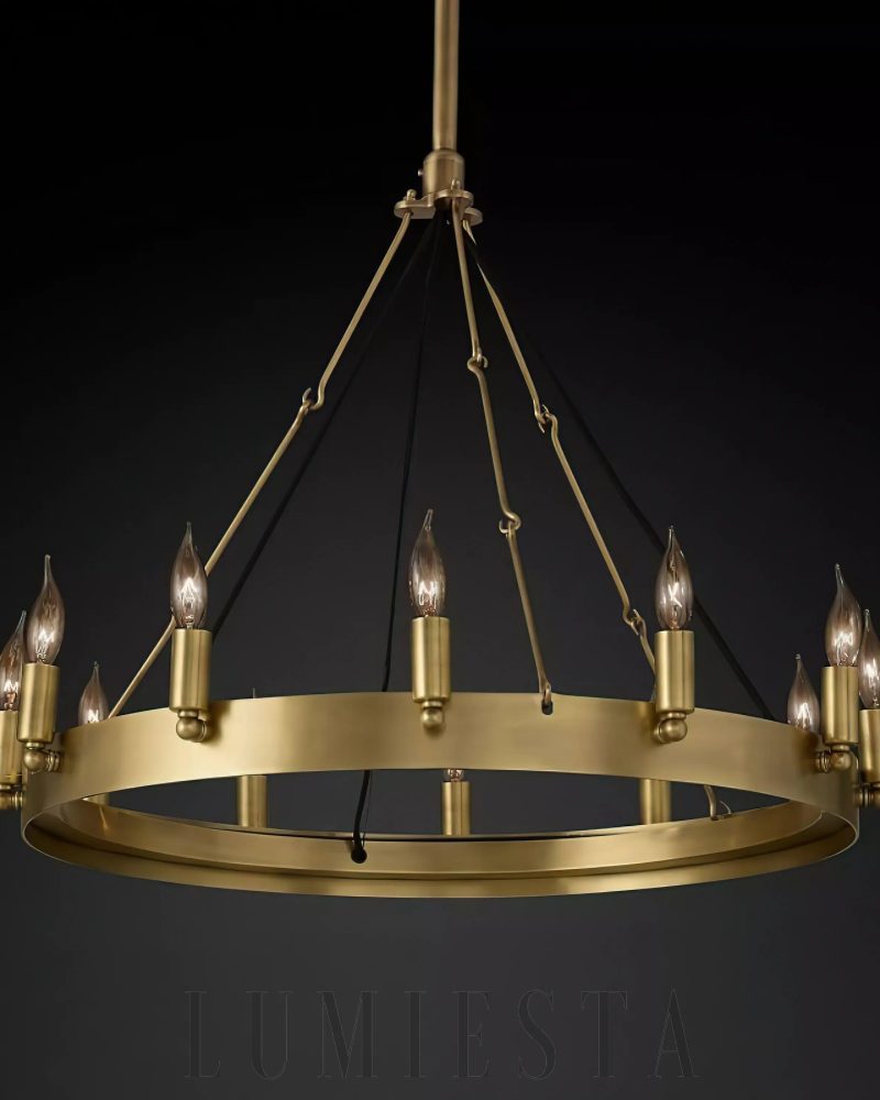 Lampa sufitowa Camino Vintage Kandelabr okrągła 68 cm