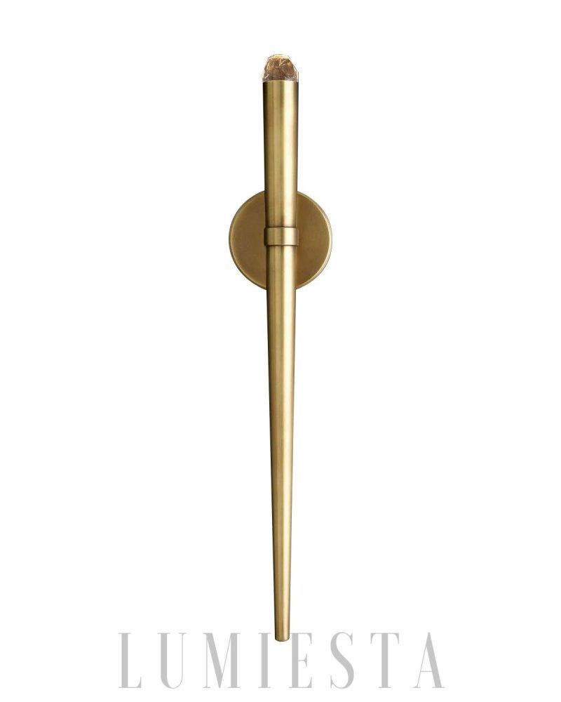 Lampa ścienna Spinal Tube w stylu industrialnym z kryształem