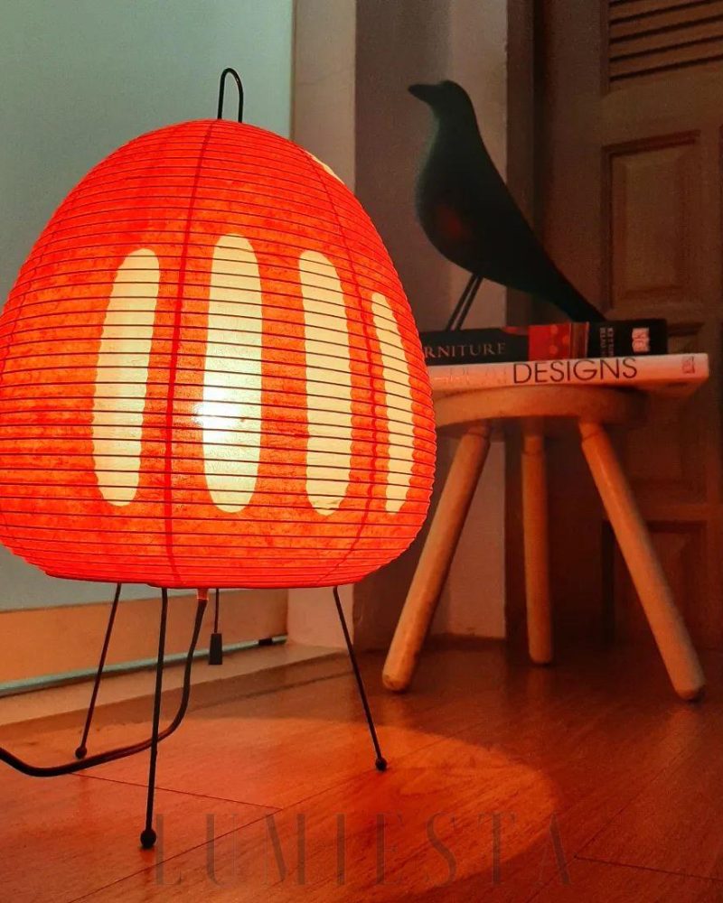 Lampa stołowa Akari 1A w stylu japońskim z mulberry paper