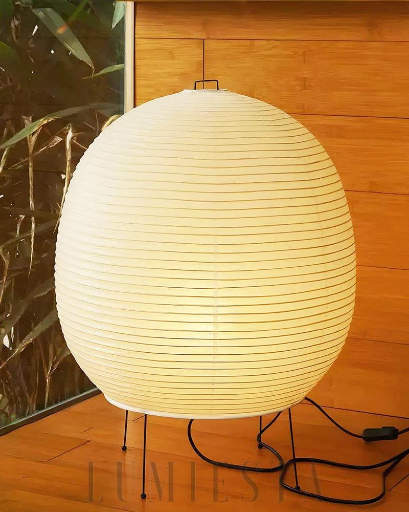 Lampa stołowa Akari Bonn z papieru ryżowego 45cm 60cm
