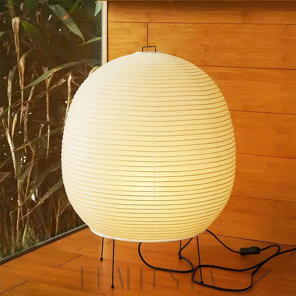 Lampa stołowa Akari Bonn z papieru ryżowego 45cm 60cm