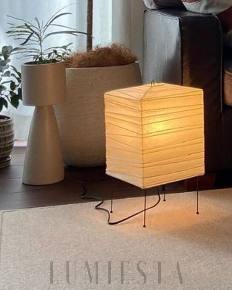 Lampa stołowa Akari 1X w tradycyjnym stylu 19cm x 38cm