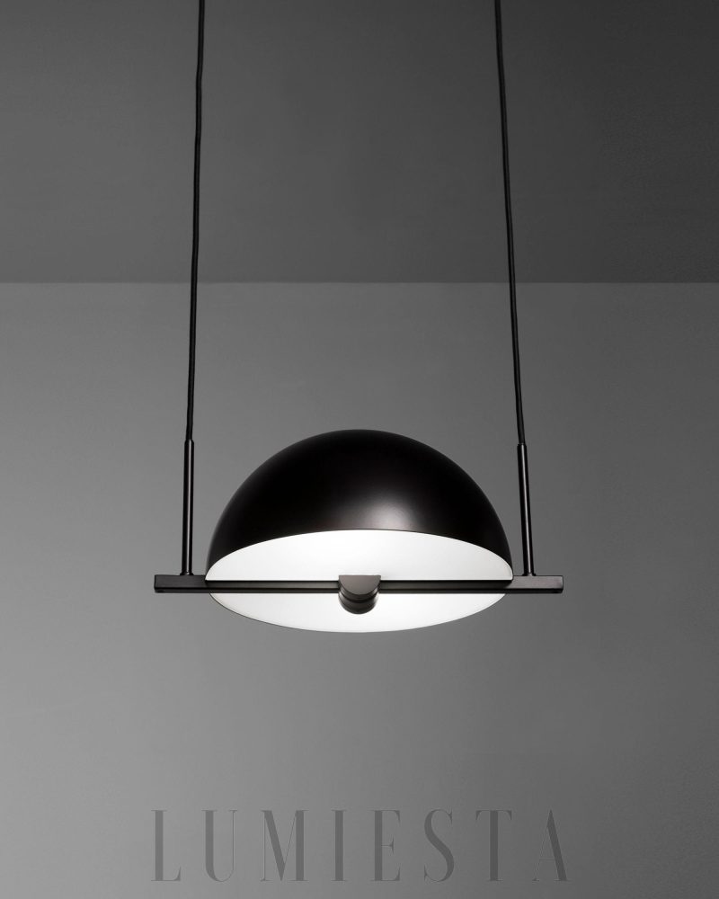Lampa wisząca Trapeze Pendel czarna stylowa nowoczesna 28 cm