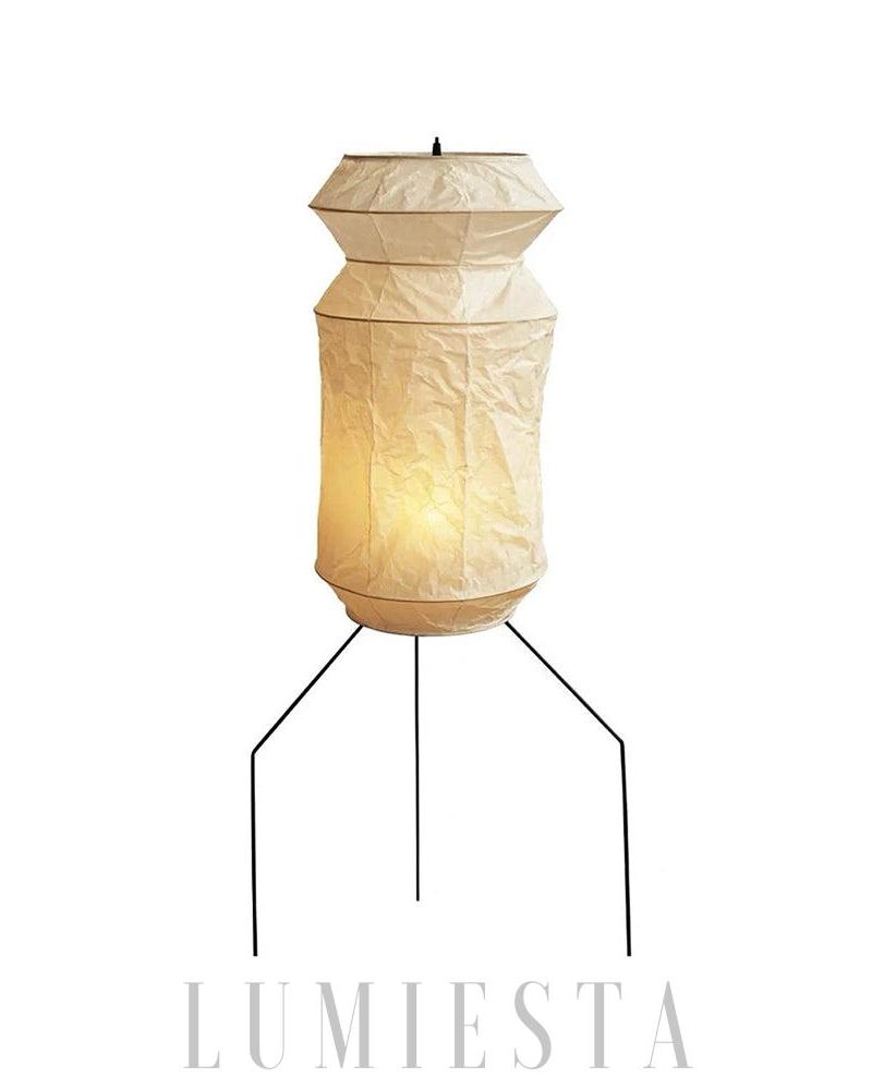 Lampa podłogowa Akari UF3-L6 z washi papierem i eleganckim stylem