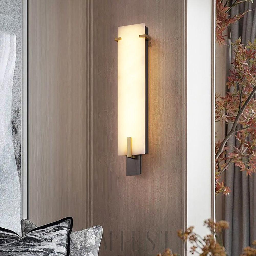 Lampa ścienna Alabaster Tiles w stylu nowoczesnym 54 66 86 cm