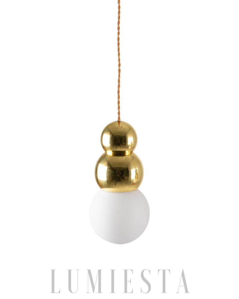 Lampa wisząca Ball Series z metalowymi kulkami w różnych kolorach