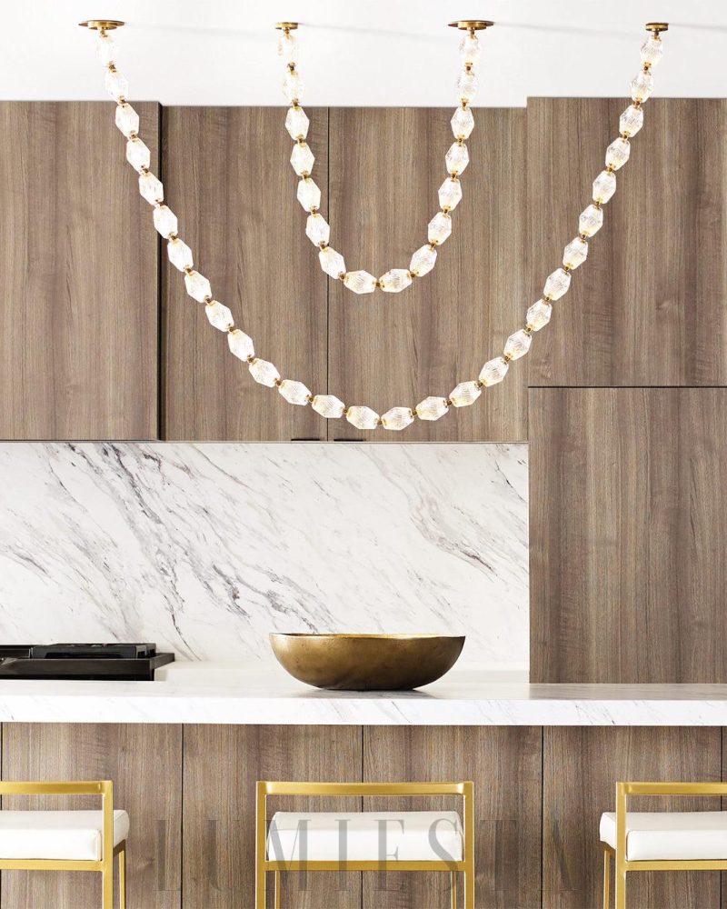 Lampa wisząca Collier Sean Lavin z kryształowymi kulami 8 16 24 28 Balls