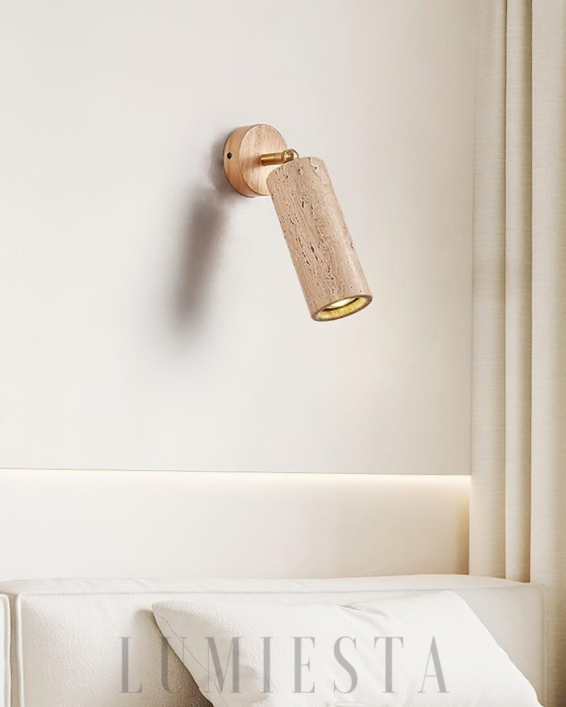 Lampa ścienna Travertine Mireille w stylu nowoczesnym 8cm