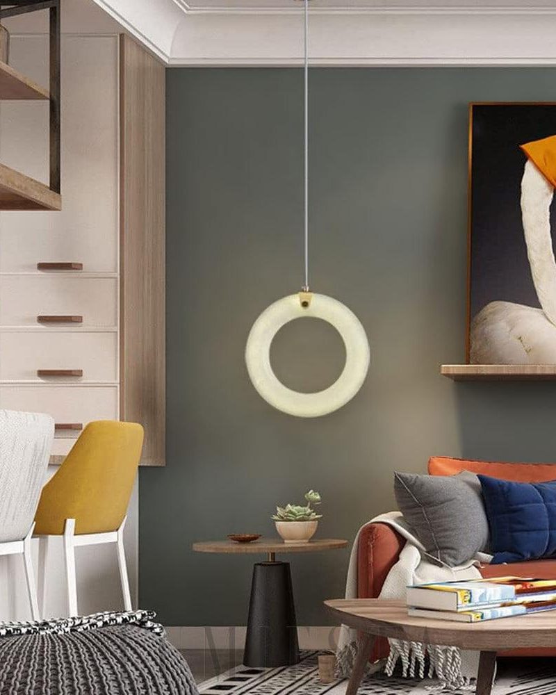 Lampa wisząca Alabaster Duplex w stylu nowoczesnym 25cm 30cm
