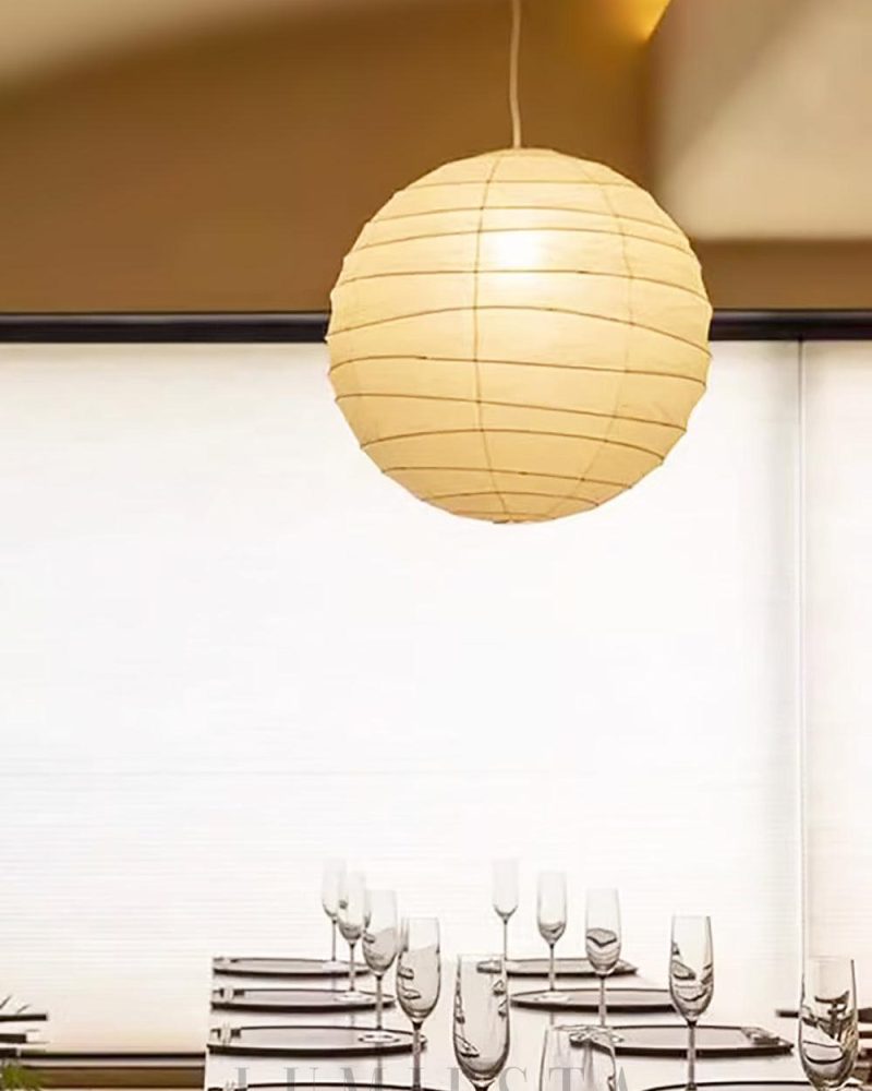 Lampa wisząca Akari 45D o średnicy 45cm w białym kolorze