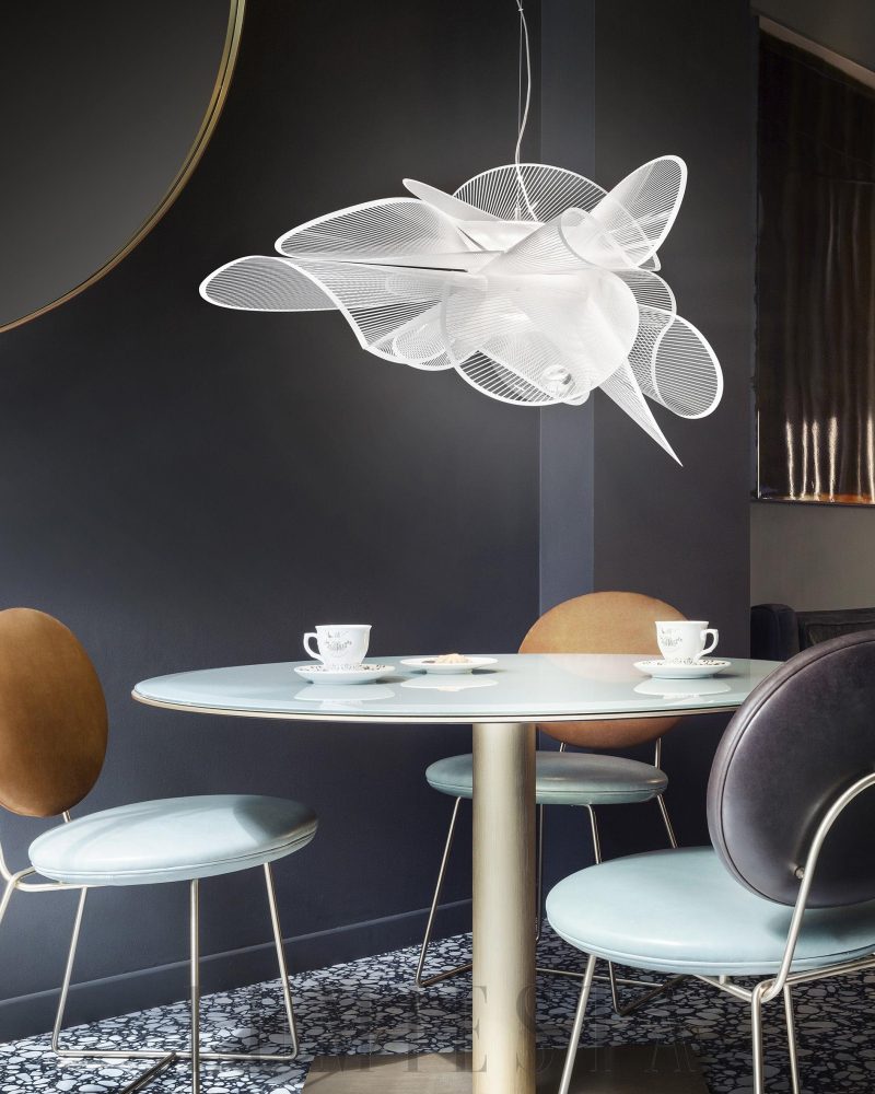 Lampa wisząca Mesh Cloud przezroczysta stylowa elegancja